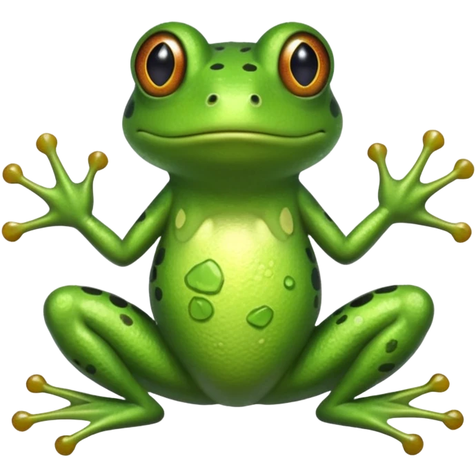 frog with bow emoji