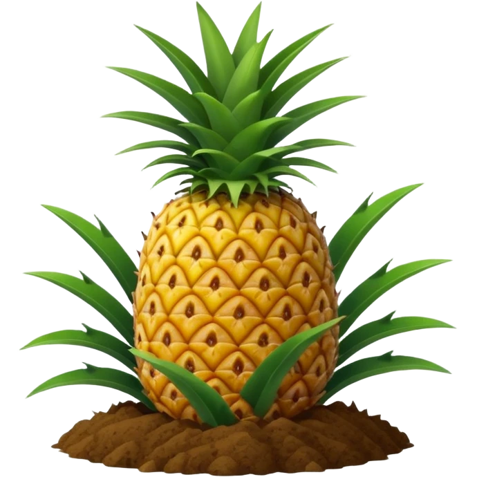 pineapple plant with ground emoji