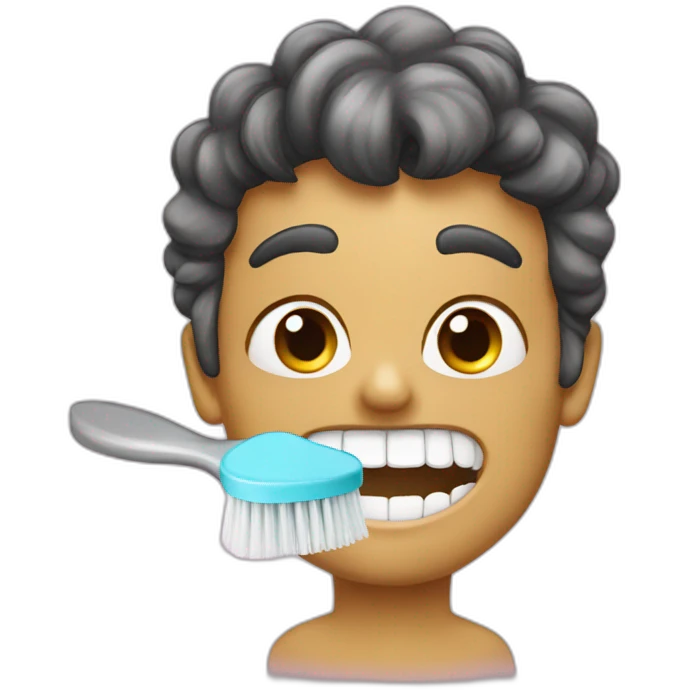 brush your teeth emoji
