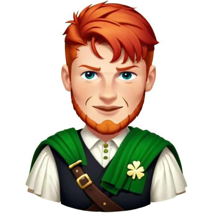 Wearing a Green Kilt emoji