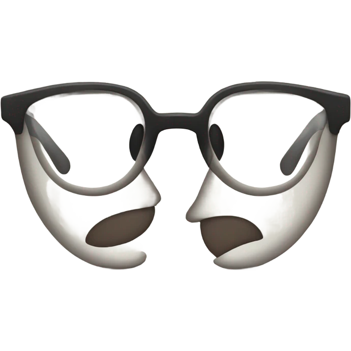 Different size glasses for drinking emoji