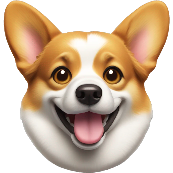 Corgi dog blinking emoji