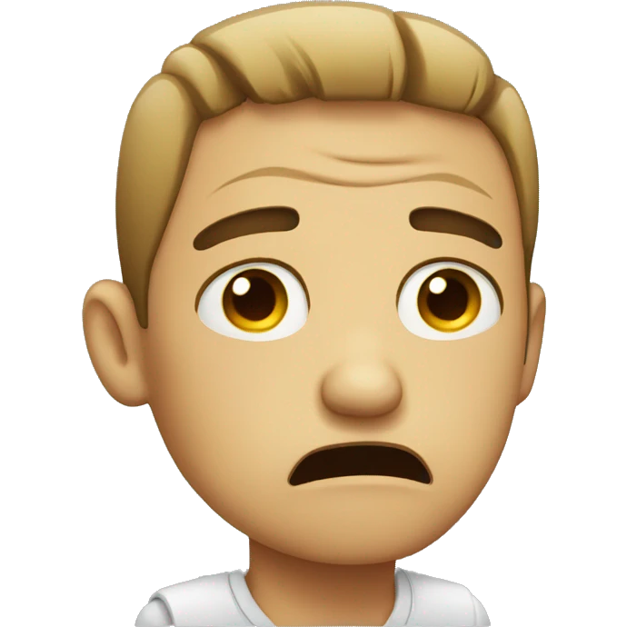 sad guy crying emoji