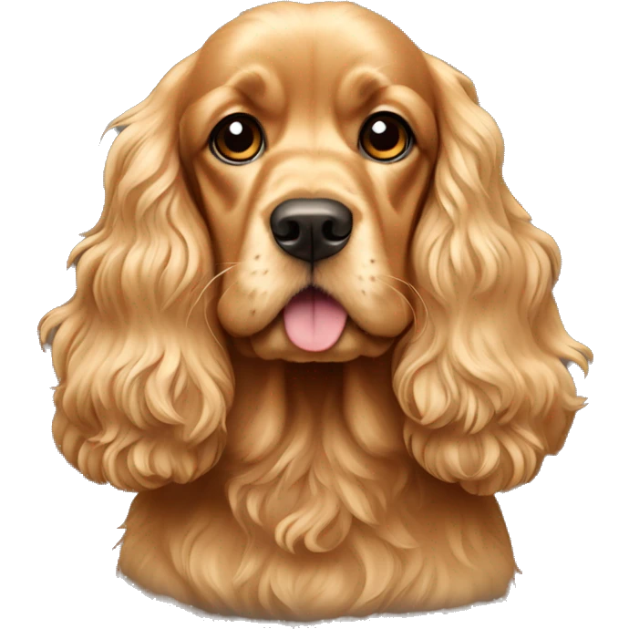 Golden cocker spaniel  emoji