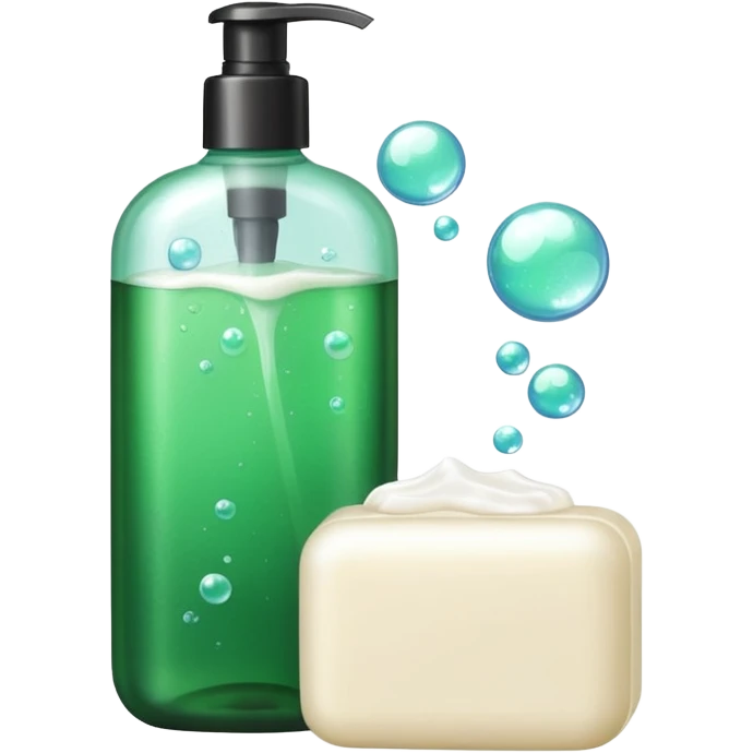 Soap and shampoo emoji
