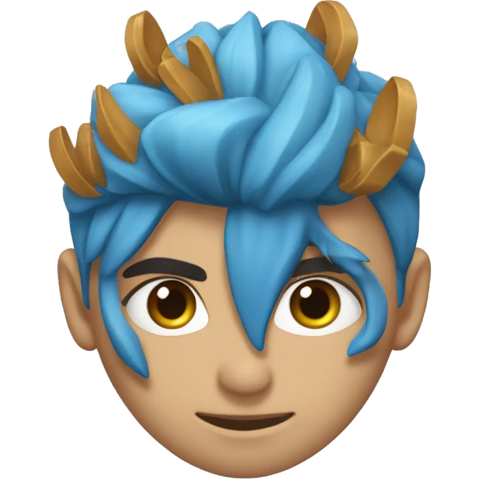 corazón flechado azul  emoji