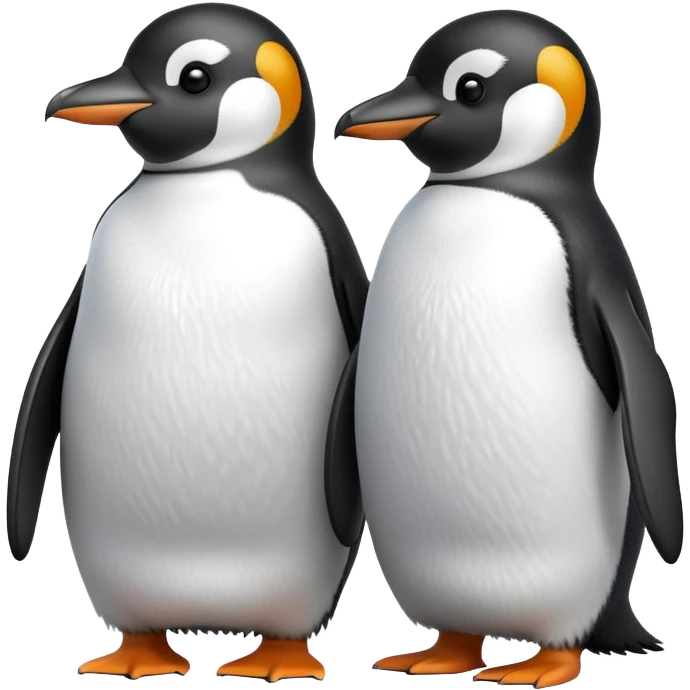Two penguins standing side by side emoji