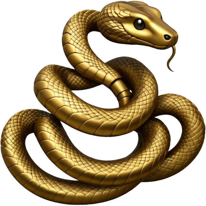 Snake sculpture emoji