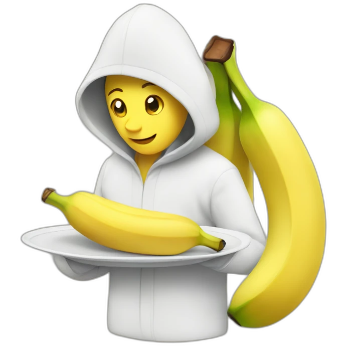 eat out shy banana emoji