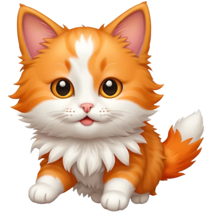 Flying kitten emoji