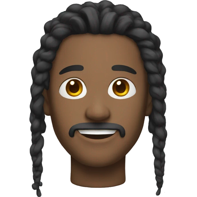 A man with dread and braces  emoji