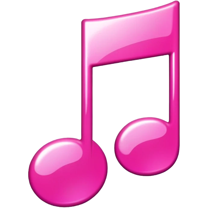 pink musical note emoji | AI Emoji Generator