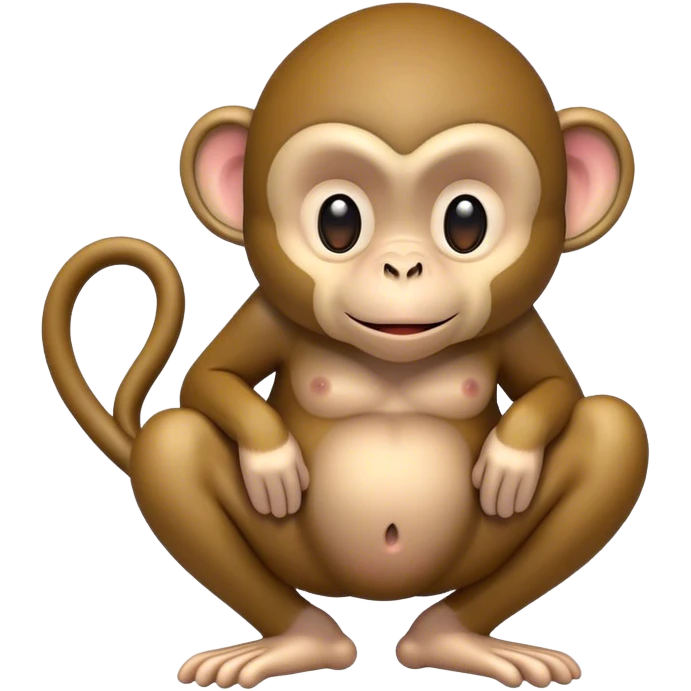Monkey with a big butt emoji