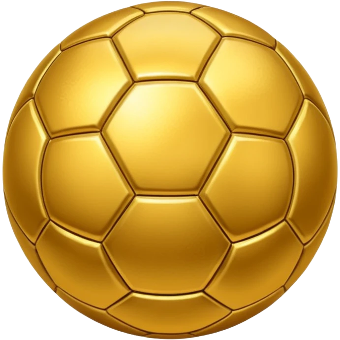 Golden soccer ball  emoji