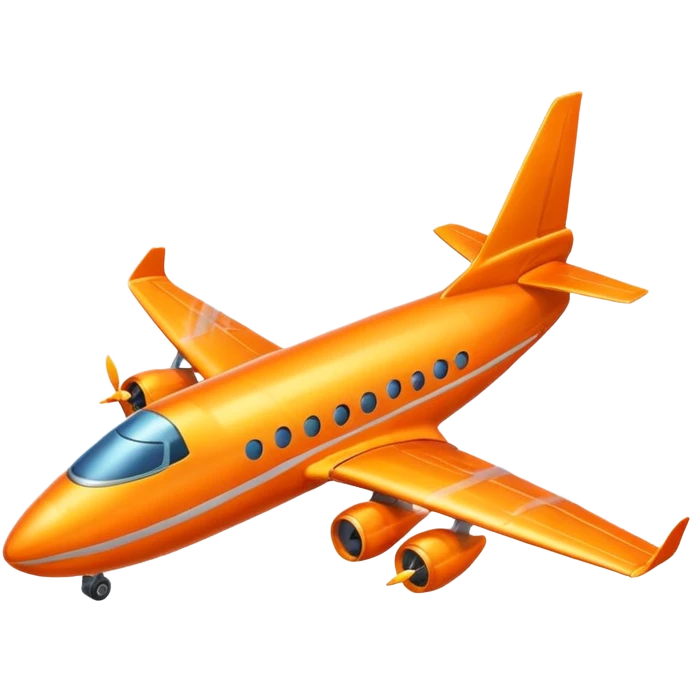Orange plane rising to the right side emoji