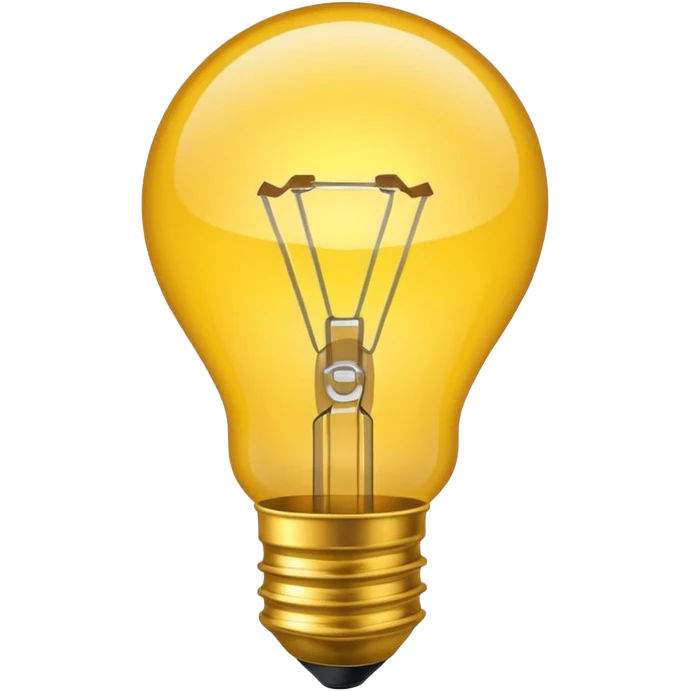 create a lightbulb glowing emoji