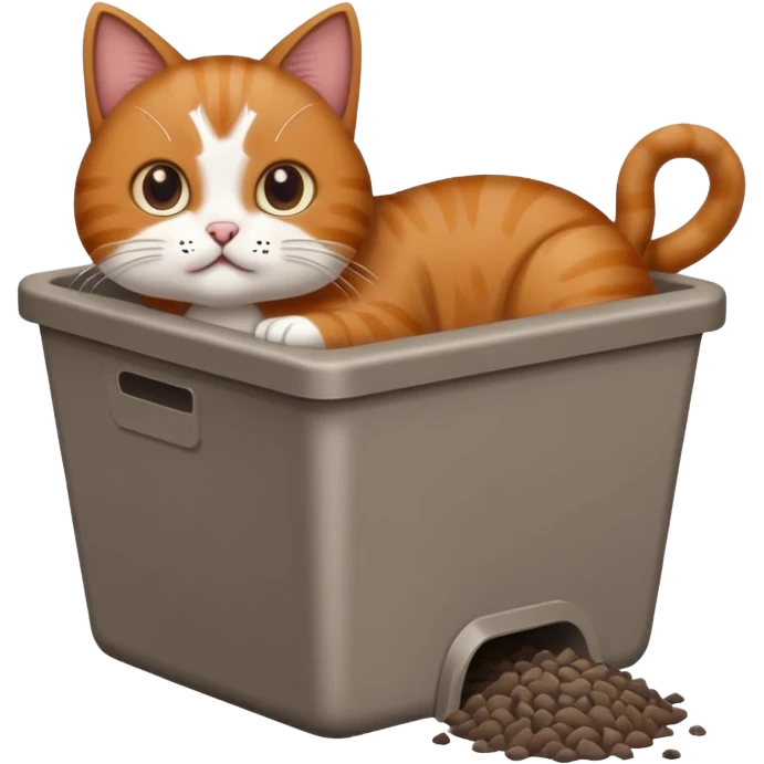Cat pooping emoji