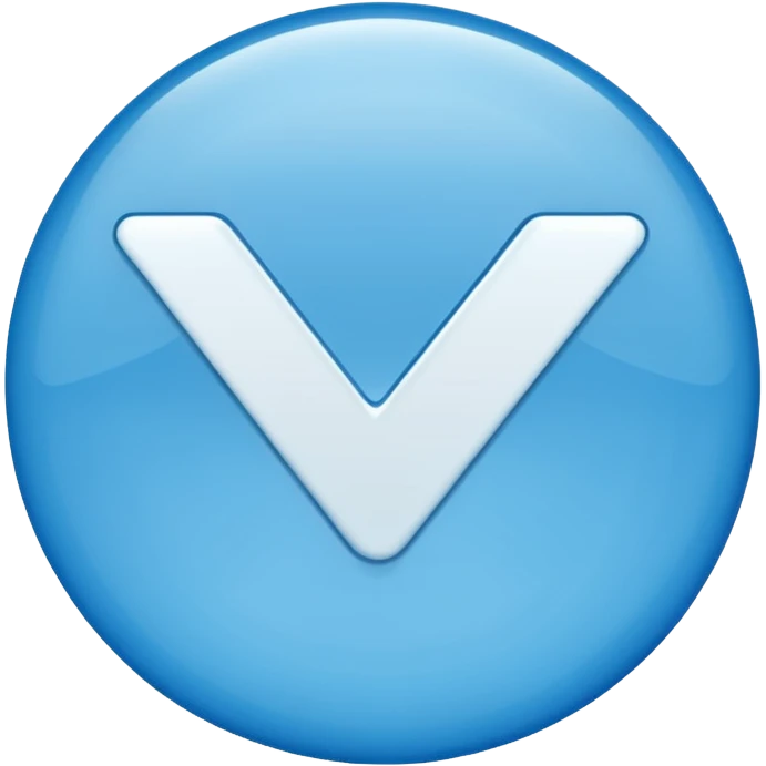 Blue check mark emoji