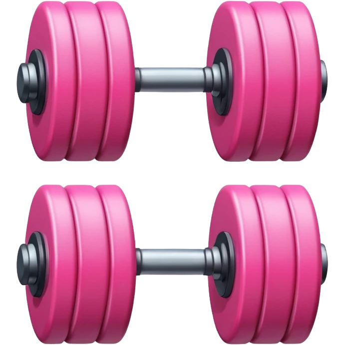 Pink weights emoji