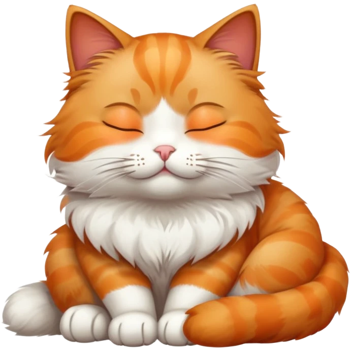 a cat sitting with closed eyes emoji