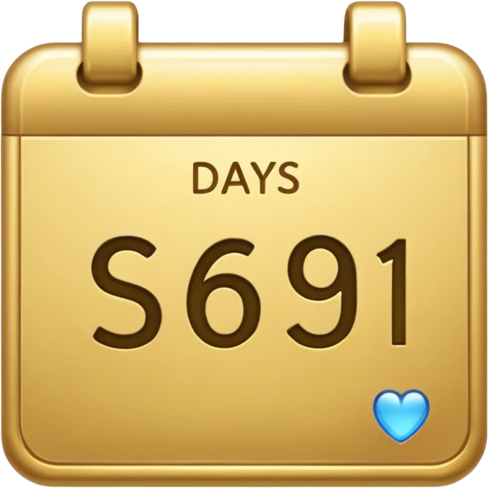 calendar emoji with $61 instead of days emoji