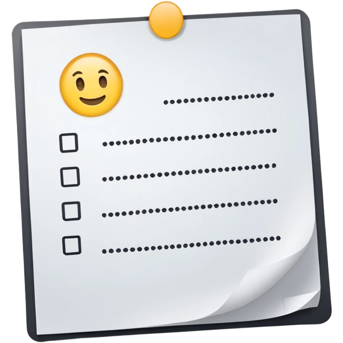 paper with test emoji
