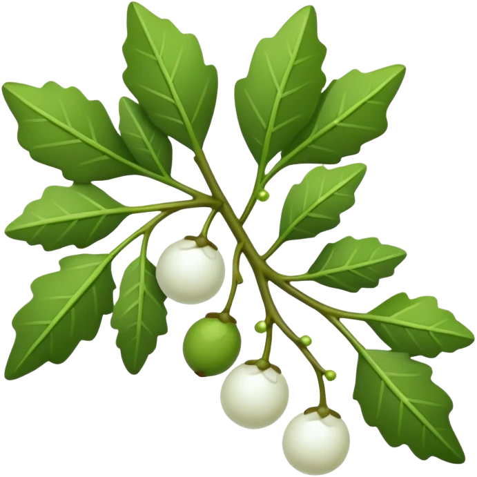 Mistletoe christmas emoji