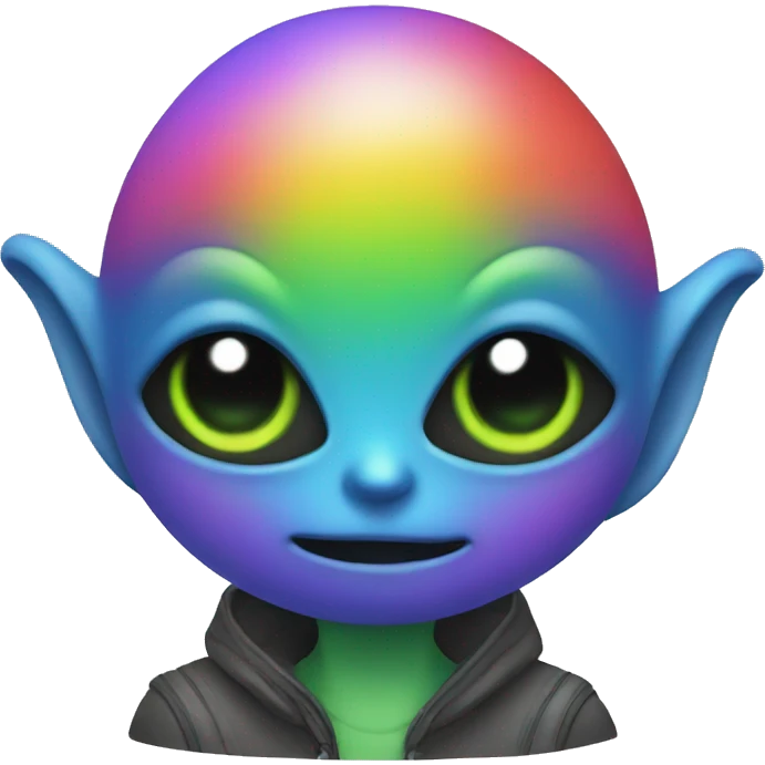 alien rainbow emoji