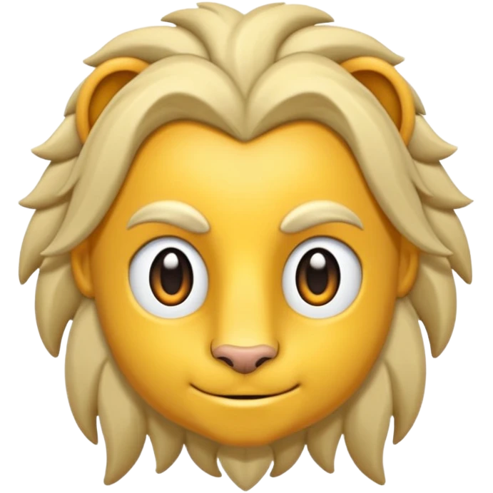 Havalı bir aslan  emoji