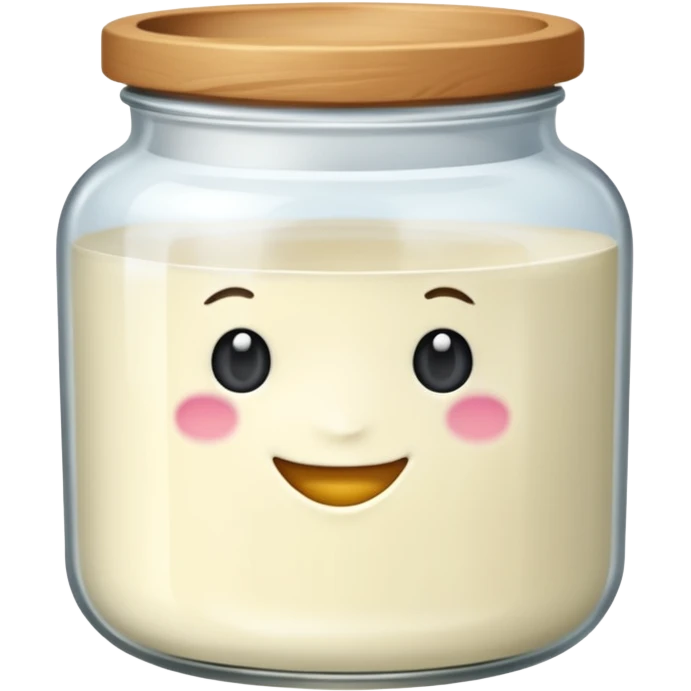 pot de yaourt en verre emoji