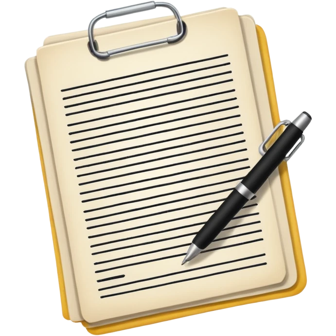 documents and personal license emoji