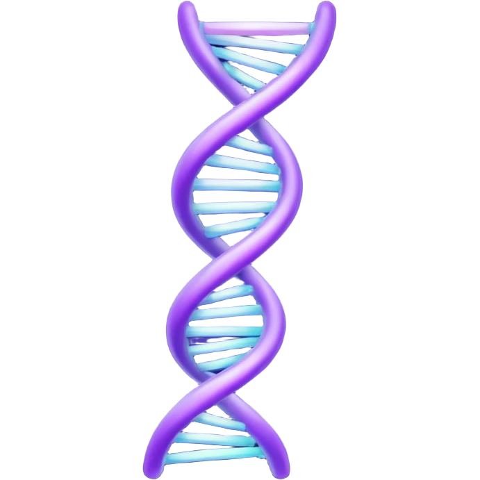 Purple DNA double helix emoji