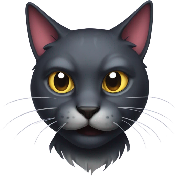 evil furless cat emoji