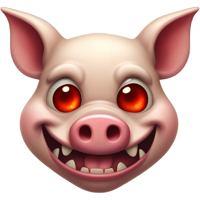 Evil pig emoji