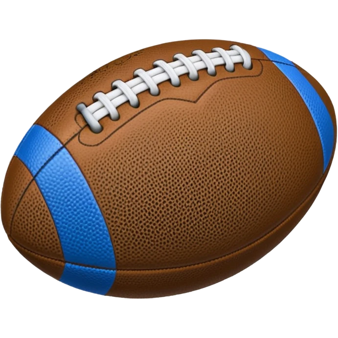 blue football ball emoji