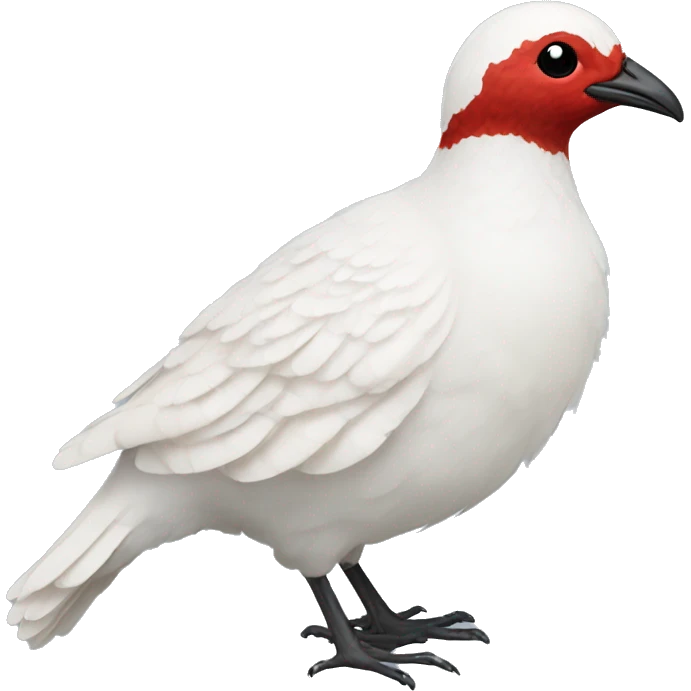 willow ptarmigan with red lashes emoji
