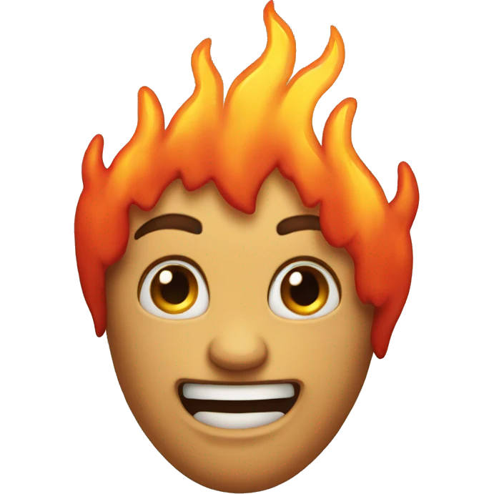 Flaming heart emoji