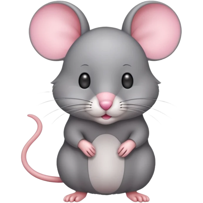 full body of mouse, front view emoji