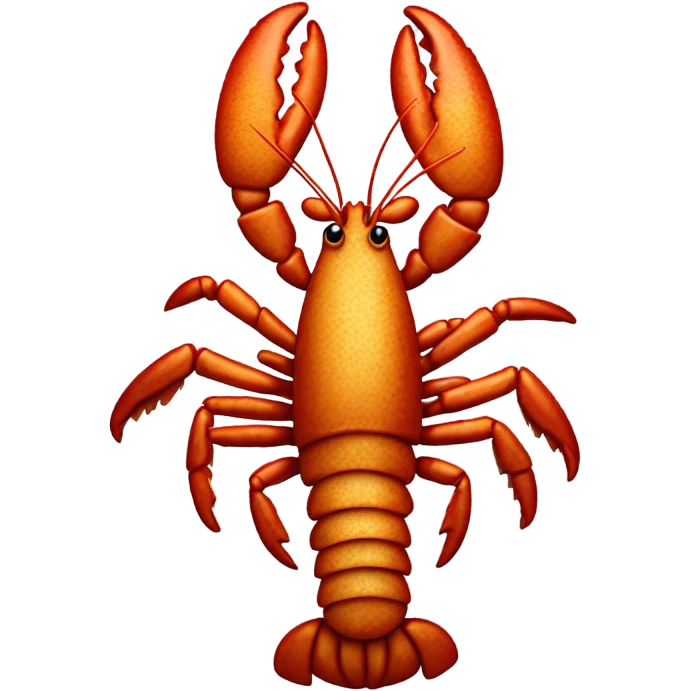 lobster made out of bread  emoji