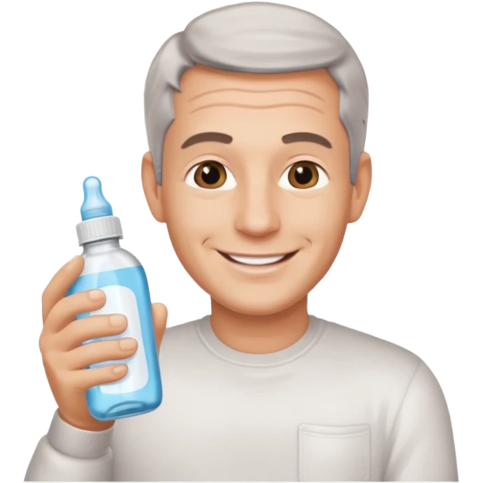 Epstein holding baby oil emoji