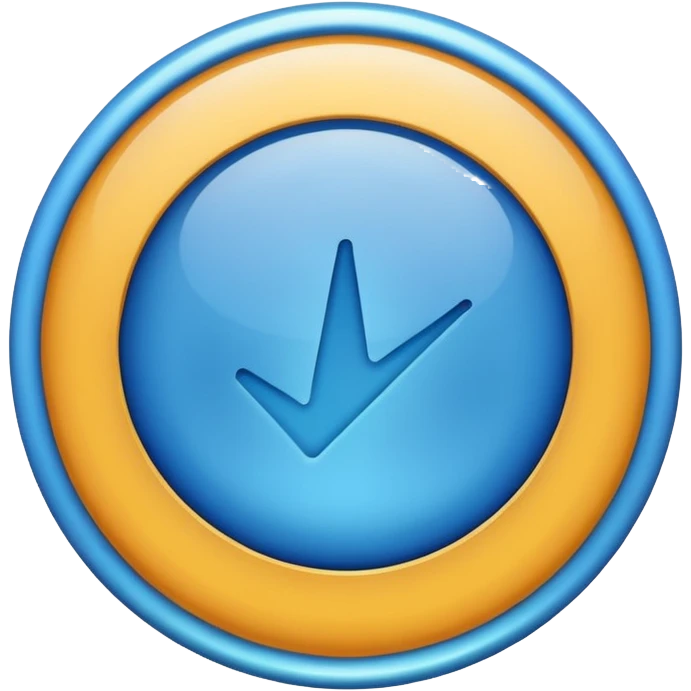 Blue tick emoji