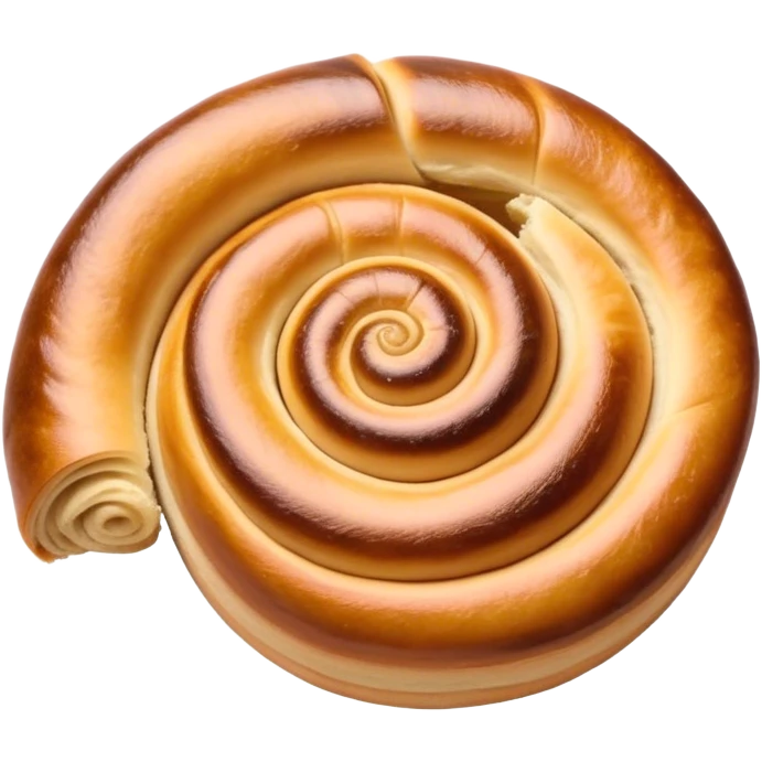 Cinematic delicate escargot pastry, spiral shape with layers of buttery dough, caramelized edges, rich golden-brown tones, elegant and inviting. emoji
