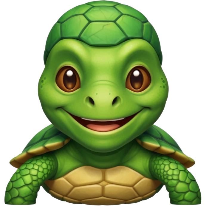 A green man with a turtle head emoji