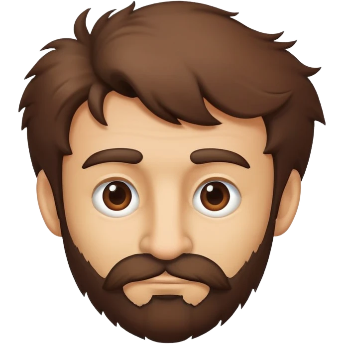 hairy man with a crooked nose emoji