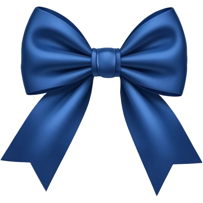 Dark blue bow emoji
