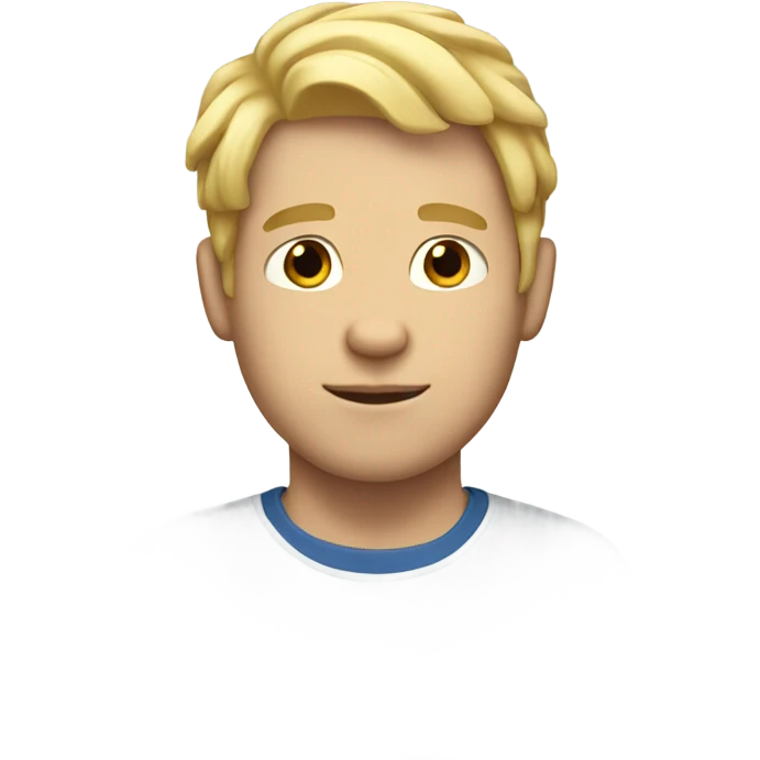 white male with blonde hair and bear emoji