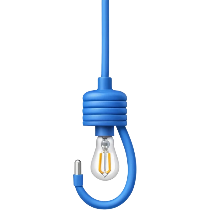 Hanging Light Cable blue  emoji