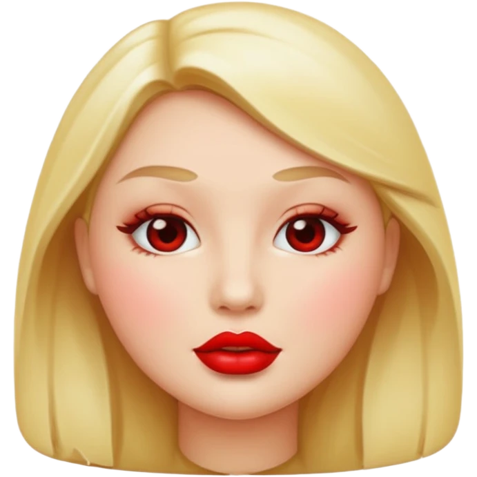 red lips emoji