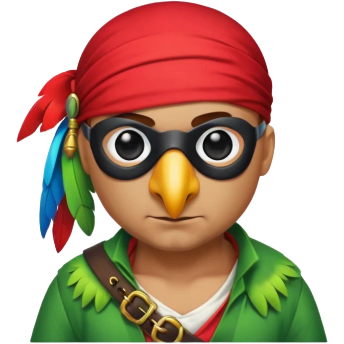 pirate and parrot emoji