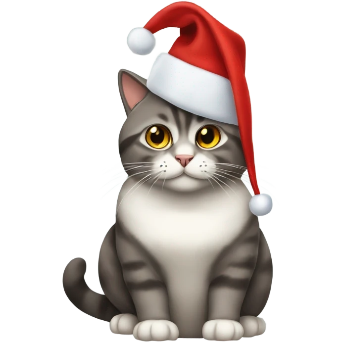 Cat weihnachtsmütze emoji